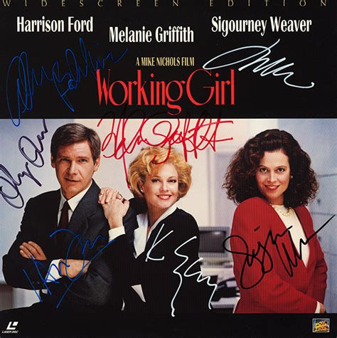 Working Girl Cast Signed Movie Laserdisc Album - Artist signed ...