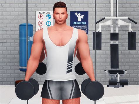 Sims 4. Dumbbels and Barbell Accessories. #sims4cc #sims4poseaccessory ...