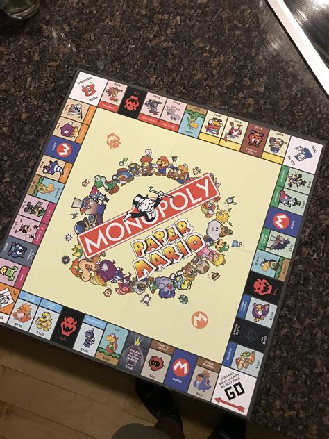 This is a custom monopoly board me and my dad made. : r/papermario