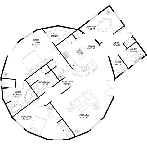 Custom Floor Plans | Modern Prefab Homes | Round Homes | How to plan, House floor plans, Floor plans