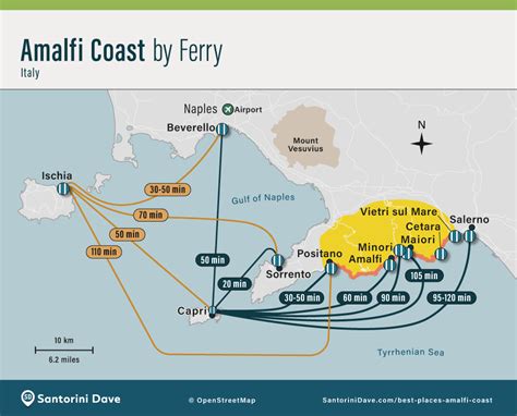 Amalfi Coast Maps - Towns & Cities