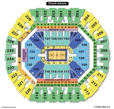 Stylish in addition to Stunning oakland oracle arena seating chart di 2020