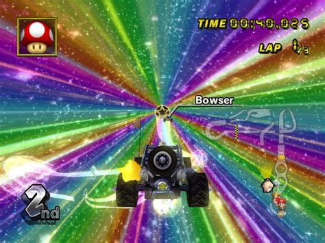 Rainbow Road from Mario Kart Wii | Rainbow road mario kart, Mario kart wii, Rainbow road