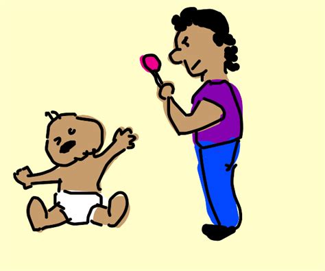 Taking candy from a baby - Drawception