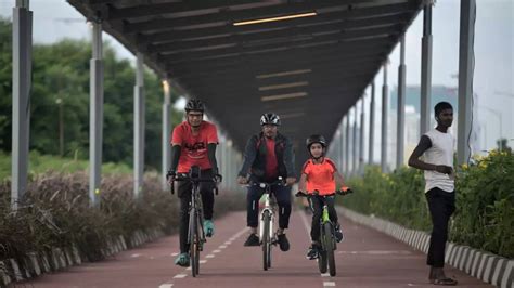 India’s first solar roof cycling track comes up in Hyderabad