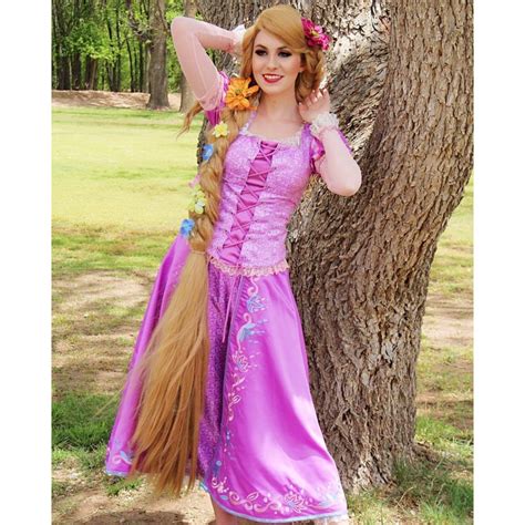 P144 Tangled Rapunzel Cosplay Costume women Princess dress cosplay ...