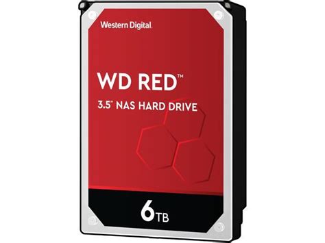 WD Red 6TB NAS Hard Disk Drive - 5400 RPM Class SATA 6Gb/s 64MB Cache 3.5 Inch - WD60EFRX ...