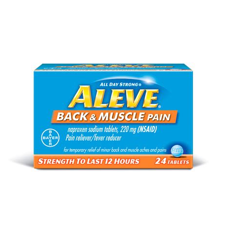 Aleve Back Muscle Pain Tablets 24ct