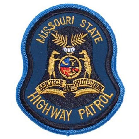 Missouri State Highway Patrol - Embroidered Iron-On Patch at Sticker Shoppe