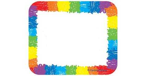 Rainbow Name Tags Printable