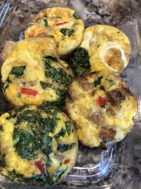 Low Carb Egg Omelet Muffins with Vegetables