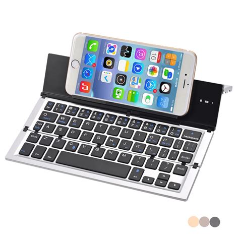 Portable Foldable Folding Wireless Mini Bluetooth Keyboard For iPhone PC Tablet Wireless ...