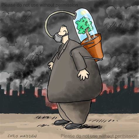 Air pollution cartoon