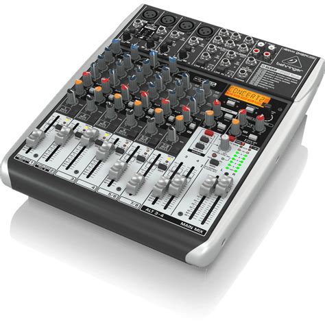 Behringer QX1204USB 12-Input 2/2-Bus USB Audio Interface Mixer w/ XENYX Mic Preamps, Compressors ...