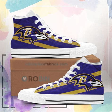 Baltimore Ravens Custom Sneakers - RobinPlaceFabrics