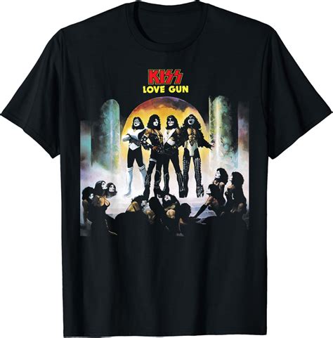 KISS - 1977 Love Gun T-Shirt : Amazon.co.uk: Clothing