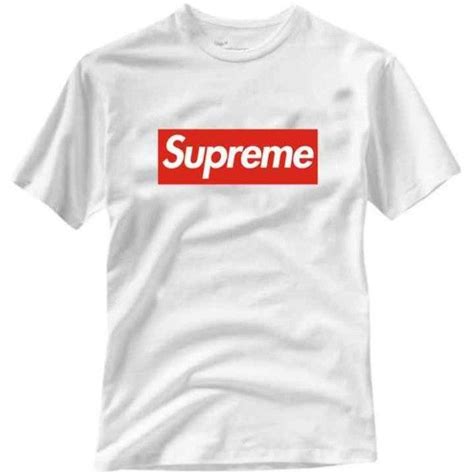 Supreme T Shirt Logo White liked on Polyvore featuring tops, t-shirts, shirts, t shirt, white ...