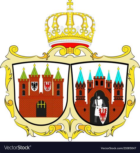 Coat of arms of Brandenburg an der Havel in Brandenburg, vector image ...