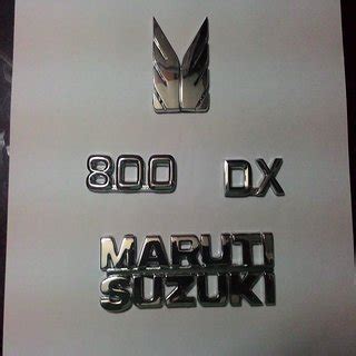 Buy LOGO MARUTI 800 MONOGRAM EMBLEM CHROME Family Pack Online @ ₹800 ...