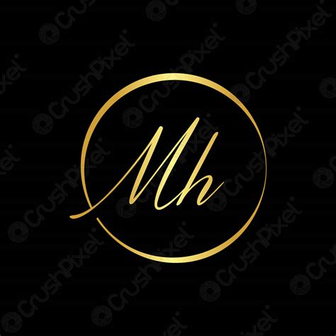 Initial MH letter Logo vector Template Abstract Letter MH logo - stock ...