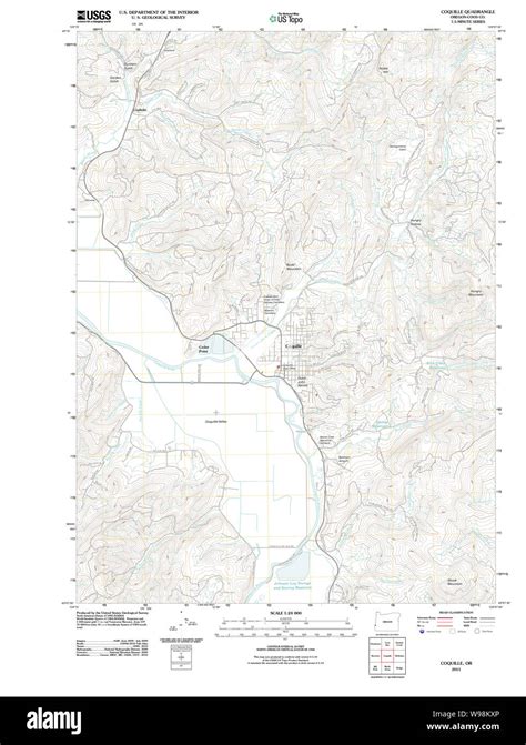 Coquille oregon map Cut Out Stock Images & Pictures - Alamy