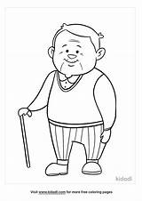 Free Old Man Coloring Page  Printables Kidadl sketch template