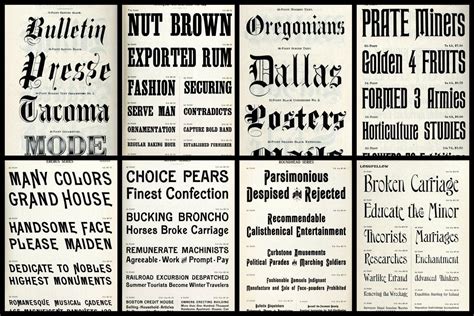 19th Century Fonts: EXPLORE Typography ART!