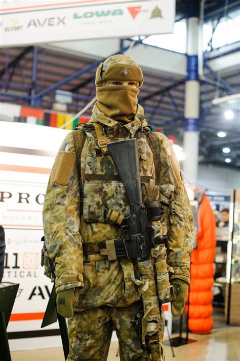 Modern Tactical Military Equipment and Weapons Demonstrated at the Exhibition Editorial ...