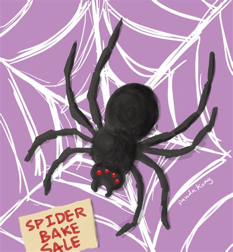 Drawlloween #30: Spider (Bake Sale) by PandaKong on DeviantArt