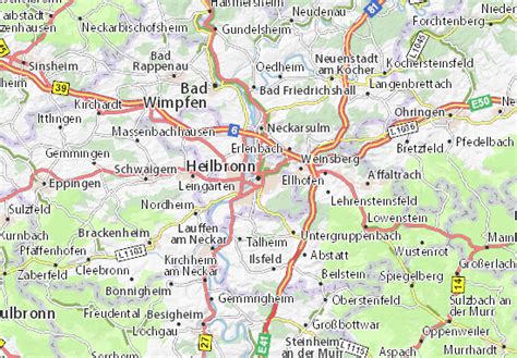 Map of Heilbronn - Michelin Heilbronn map - ViaMichelin