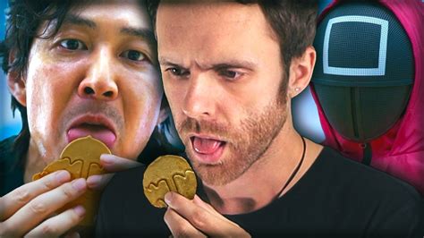 Squid Game Cookie Licking Scene But With A Vegan - YouTube