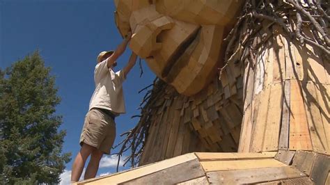 Meet Rita the Rock Planter in Victor, a second giant wood troll ...