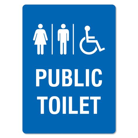 Public Toilet Sign - The Signmaker