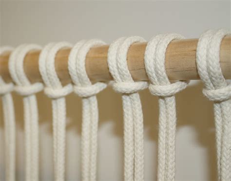 lark's head knot - learn macrame with My French Twist