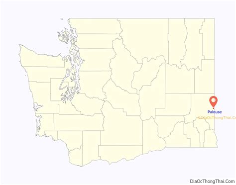 Map of Palouse city