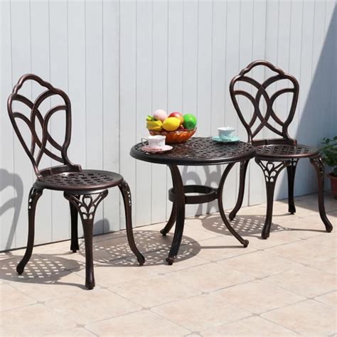 Buy Mosaic Art Metal Garden Set Outdoor Furniture Rose Beautiful Garden ...