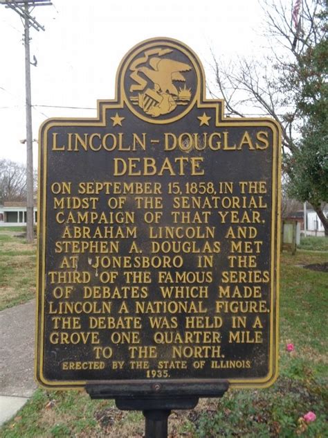 Lincoln Douglas Debates Map