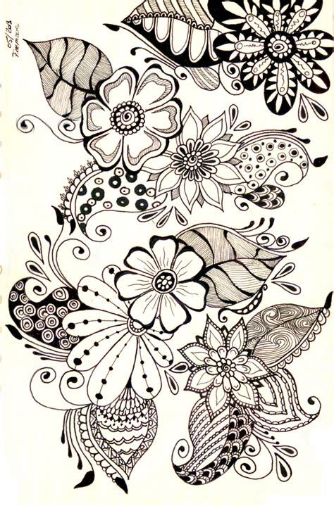 zentangle | Patrón zentangle, Imagenes de mandalas, Arte garabateado