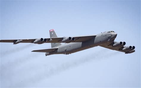 Download wallpapers Boeing B-52 Stratofortress, American strategic bomber, B-52, USAF, combat ...