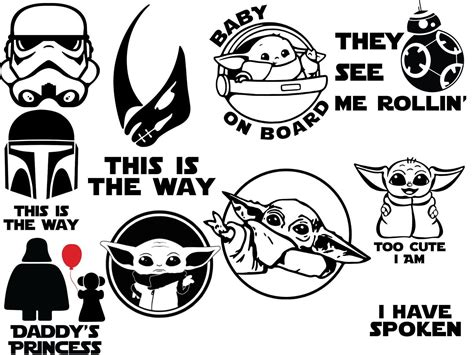 Mandalorian And Baby Yoda Svg Star Wars Svg Yoda Svg - vrogue.co