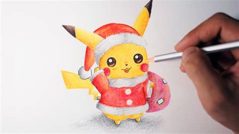 How To Draw Pikachu - Merry Christmas ( Cute Version ) - YouTube