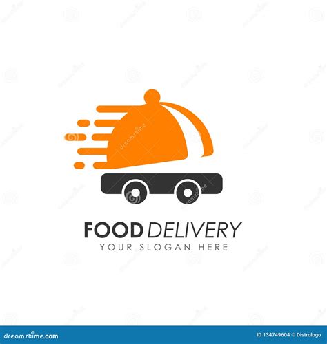Food delivery logo design stock vector. Illustration of delivering - 134749604