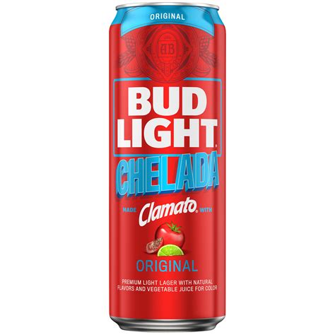 Bud Light Chelada Original Made with Clamato Beer, 25 fl. oz. Can, 4.2% ...