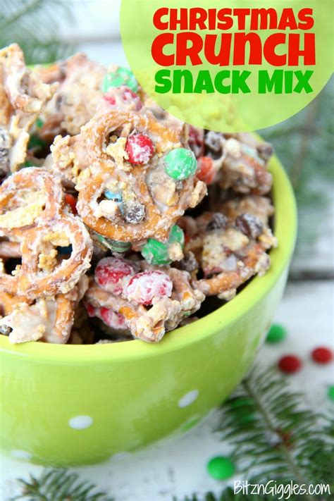 Christmas Crunch Snack Mix - Bitz & Giggles