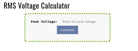 RMS Voltage Calculator - Your Calculator Home