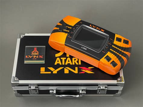 Atari LYNX II Orange Edition. Modified handheld game | Etsy