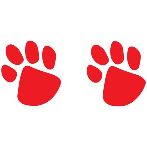 Red Paw Print