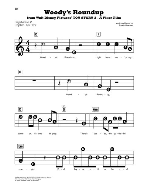 Woody's Roundup (from Toy Story 2) Sheet Music | Riders in the Sky | E-Z Play Today