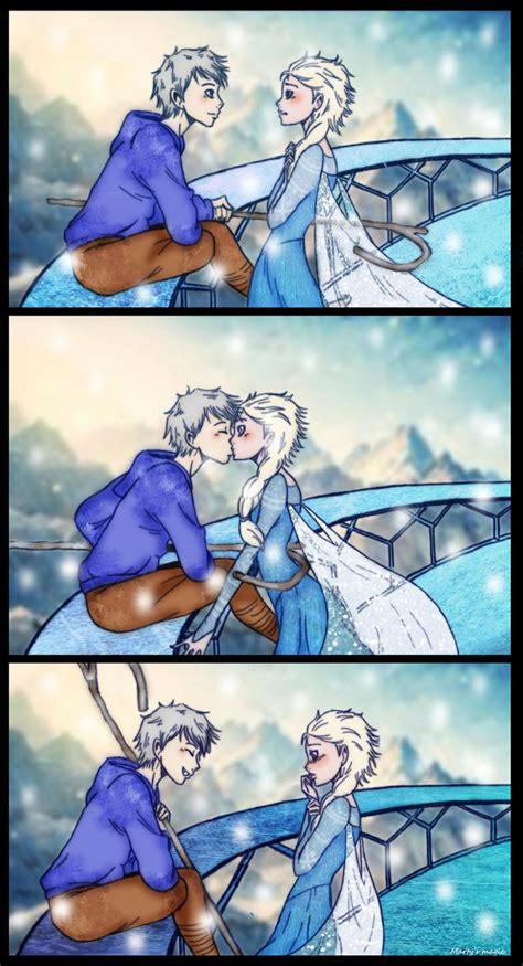 Jack/Elsa: surprise kiss by deviart4ever on deviantART | Jack and elsa, Jack frost and elsa ...