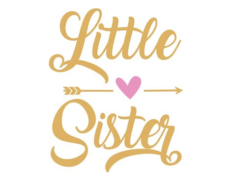 Little Sister Svg Lil Sis SVG Eps Dxf Png Lil Sister | Etsy